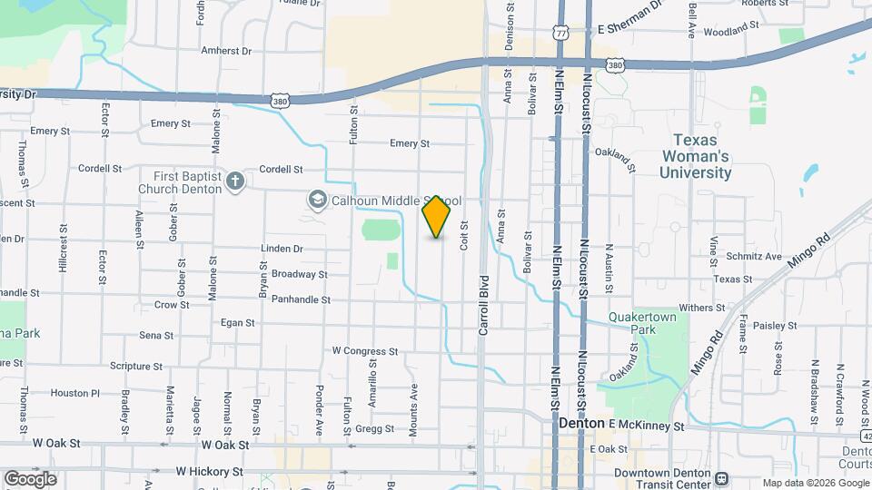 919 Denton St Map and Location Details