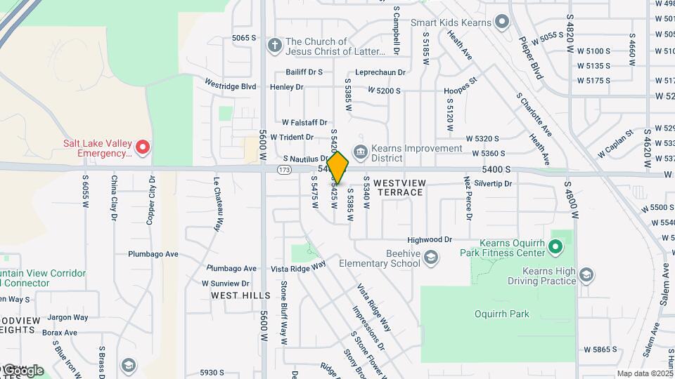 5453 S 5425 W Map and Location Details