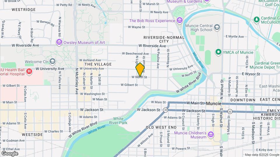 1111 W North St Map and Location Details