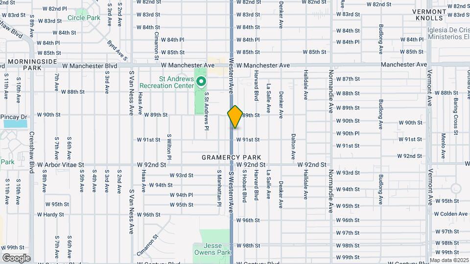 8940 S Western Ave Map and Location Details