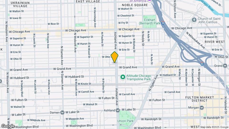 512 N Ashland Ave Map and Location Details
