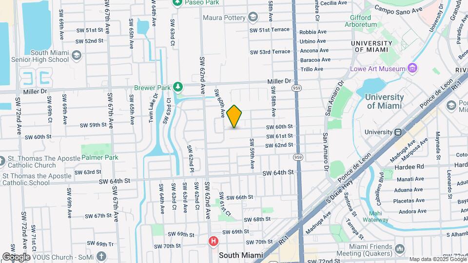 5958 SW 60th St Map and Location Details
