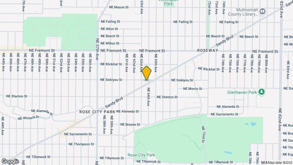 6339 NE Sandy Blvd Map and Location Details