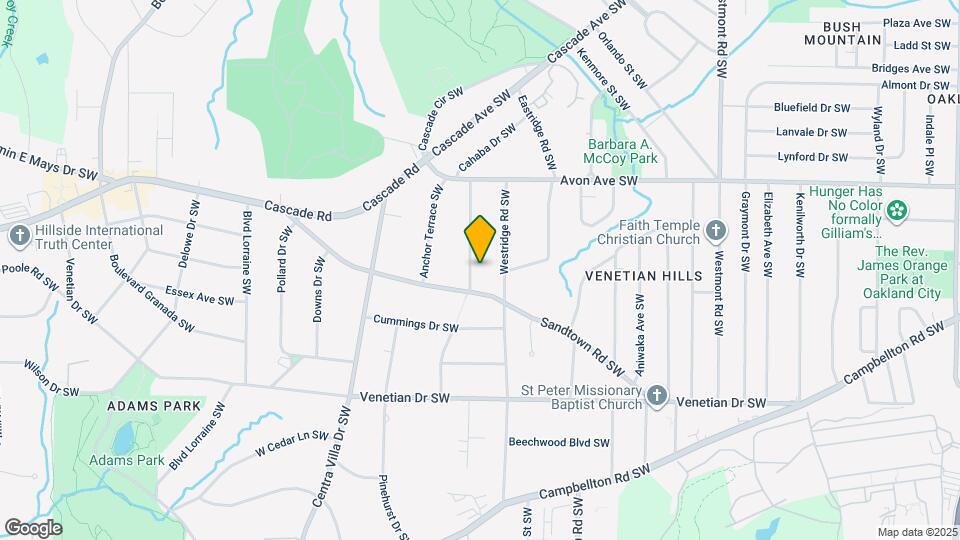 1290 Cahaba Dr SW Map and Location Details