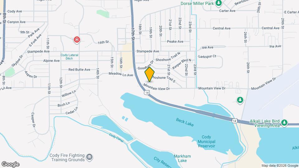 1825 Mountain View Dr Map and Location Details