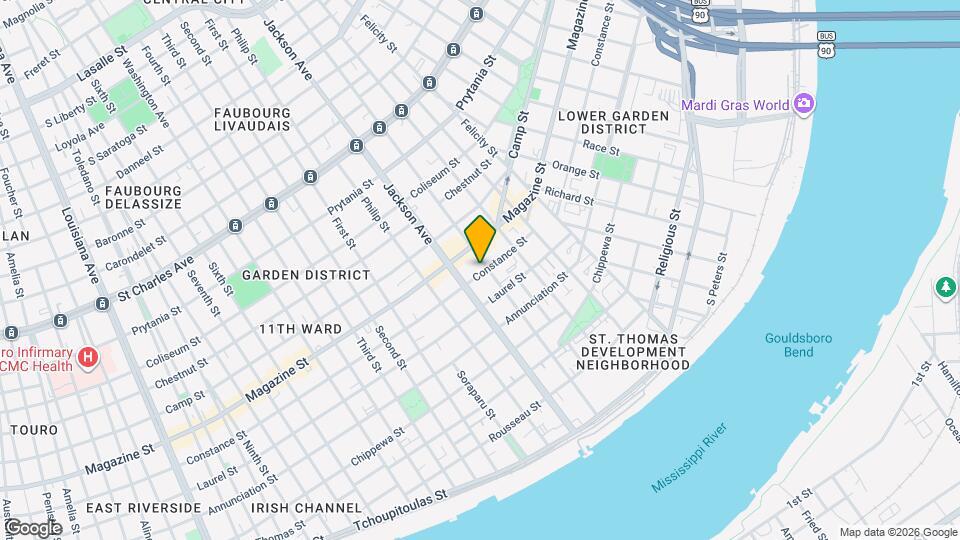 1004 Josephine St Mapa y Detalles de la Ubicación
