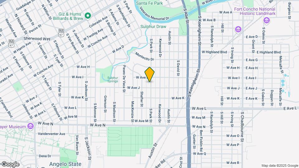 1317 S Park St Map and Location Details