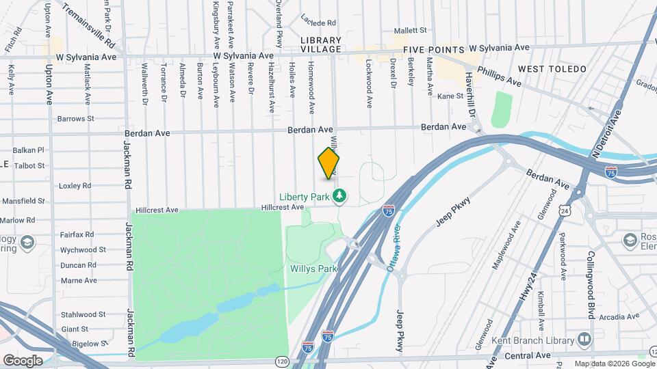 3541 Willys Pkwy Map and Location Details