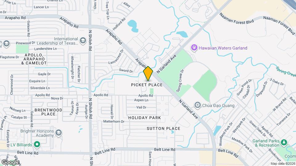 3904 Brandon Park Dr Map and Location Details