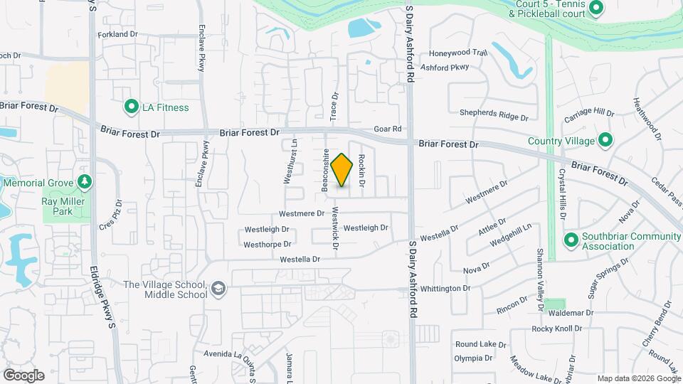 1643 Beaconshire Map and Location Details