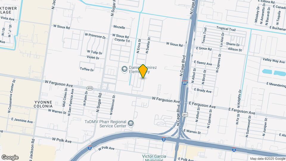 2204 N Dahlia St Map and Location Details