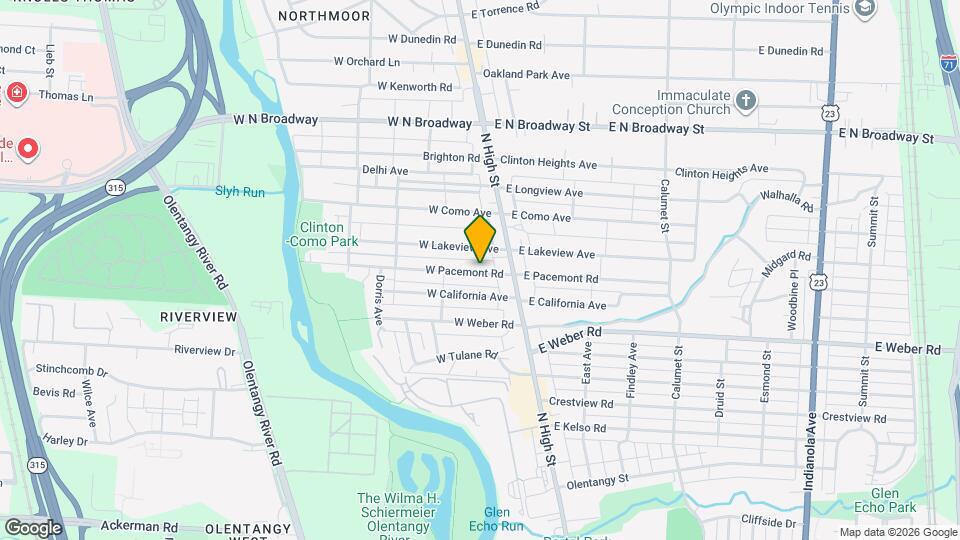 44 W Pacemont Rd Mapa y Detalles de la Ubicación