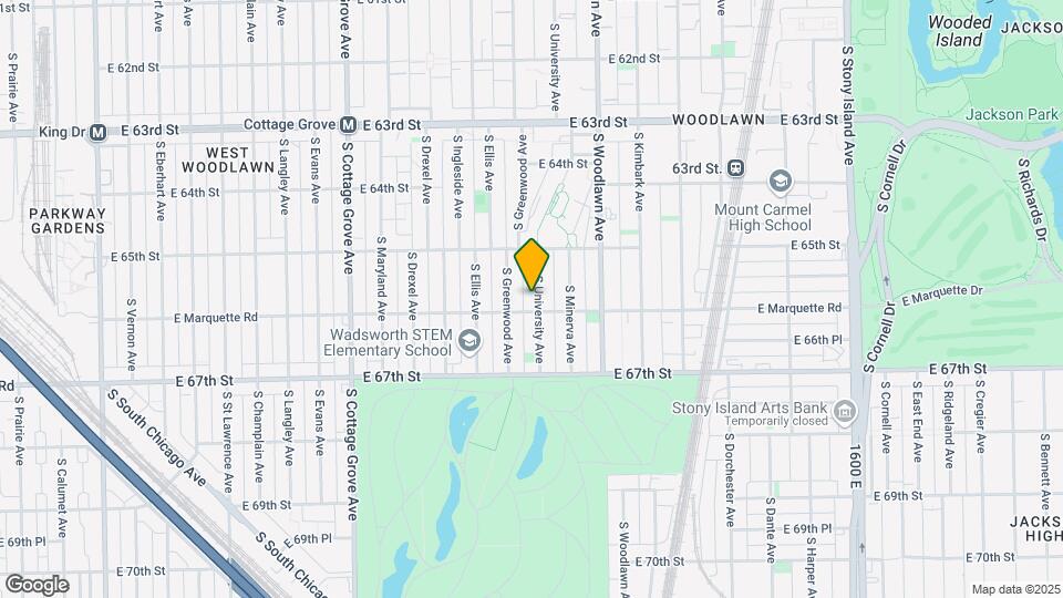 6550 S University Ave Map and Location Details