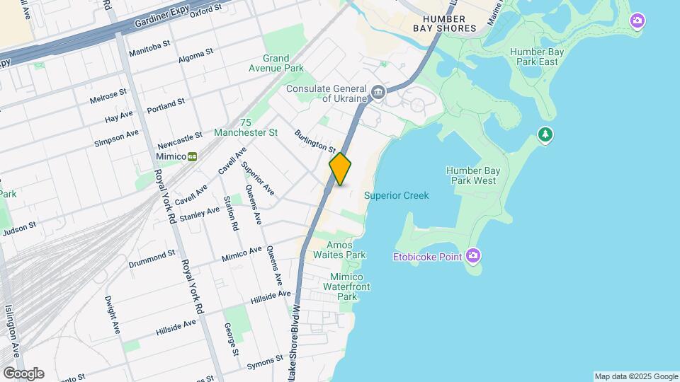 2361 Lake Shore Blvd Map and Location Details