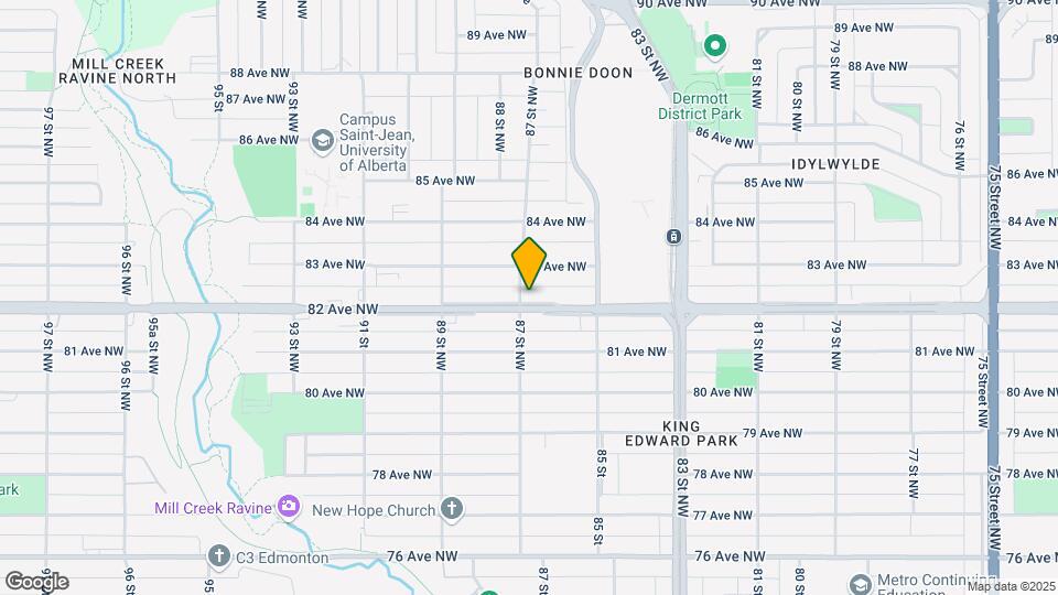 8550 82 Av NW Map and Location Details