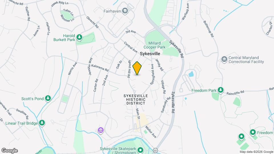 7413 Spout Hill Rd Mapa y Detalles de la Ubicación