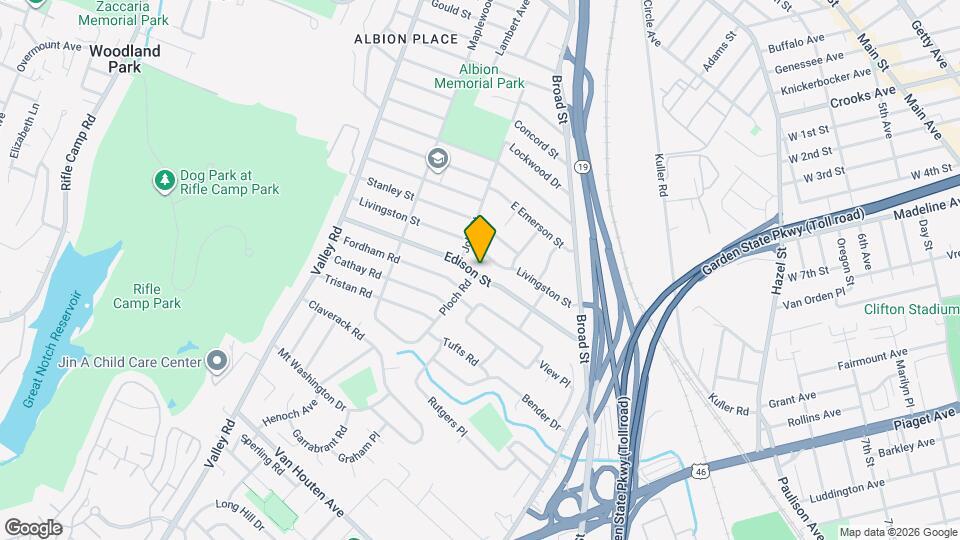 116 Edison St Map and Location Details