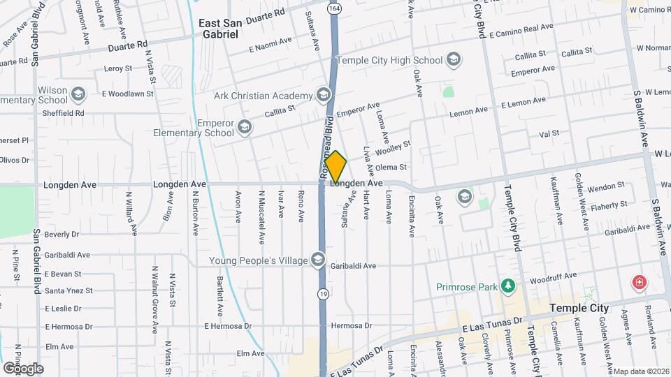 9020 Longden Ave Map and Location Details