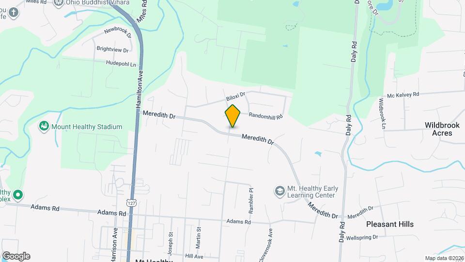 1444 Meredith Dr Mapa y Detalles de la Ubicación