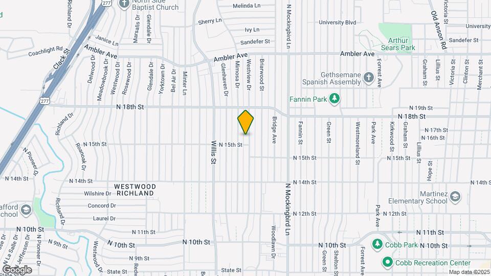 1536 Westview Dr Map and Location Details