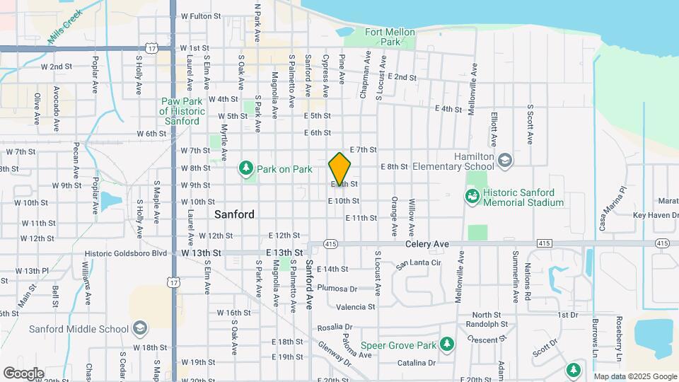 912 Pine Ave Map and Location Details