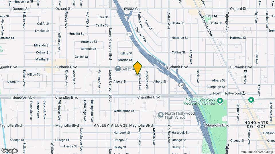 5515 Radford Ave Mapa y Detalles de la Ubicación