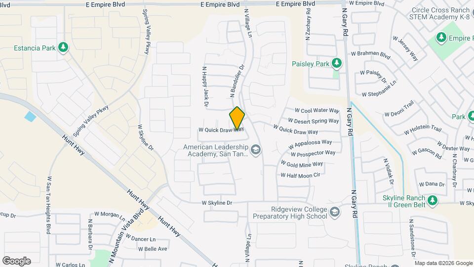 2403 W Quick Draw Way Mapa y Detalles de la Ubicación