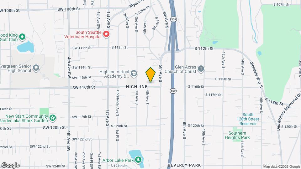 410 S 116th St Map and Location Details