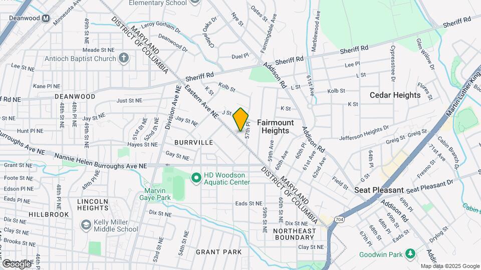 809 Eastern Ave NE Map and Location Details