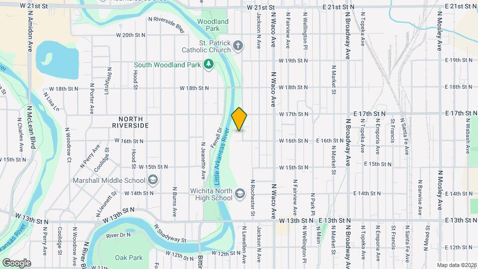 1713 N Arkansas Ave Map and Location Details