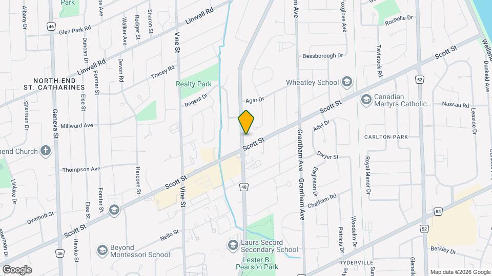 450 Niagara St Map and Location Details