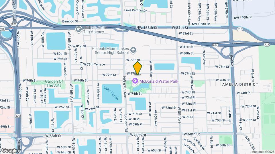 1105 W 76th St Map and Location Details