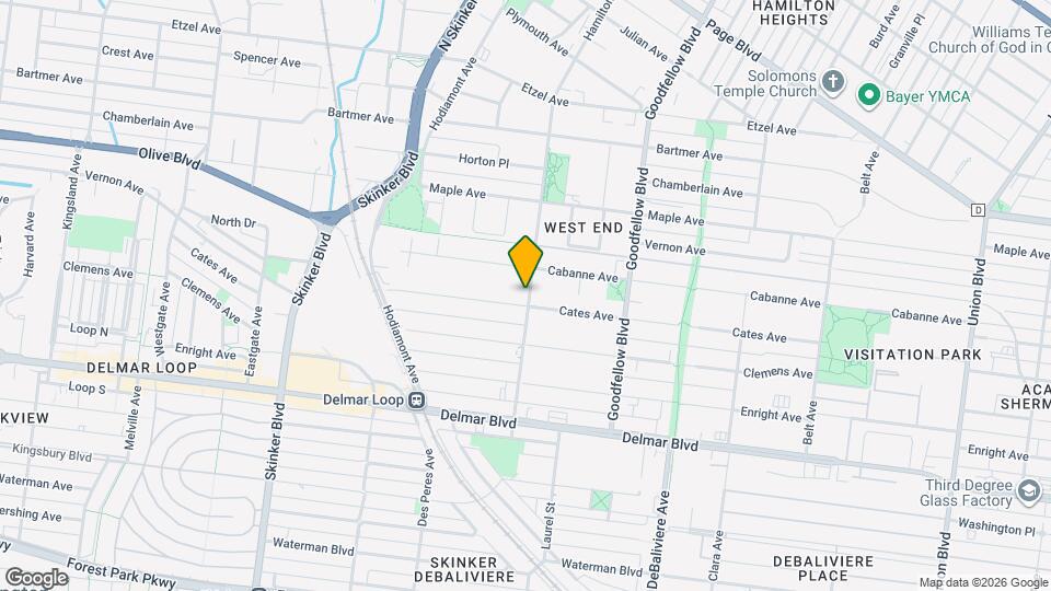 5901 Cates Ave Map and Location Details