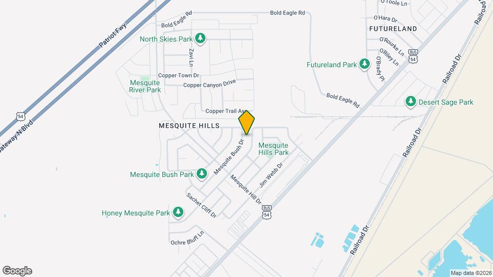 11968 Mesquite Bush Dr Map and Location Details