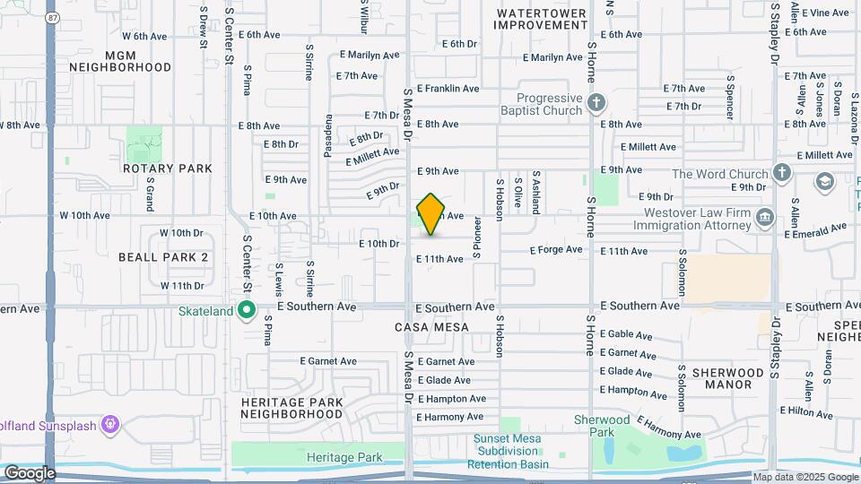 429 E 10th Dr Map and Location Details