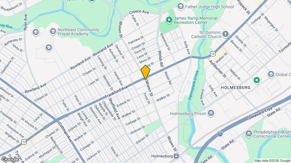 7943 Frankford Ave, Unit 1st Floor rear Map and Location Details