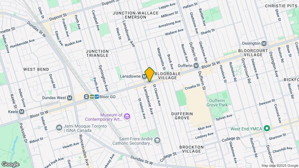 1275 Bloor St W Map and Location Details