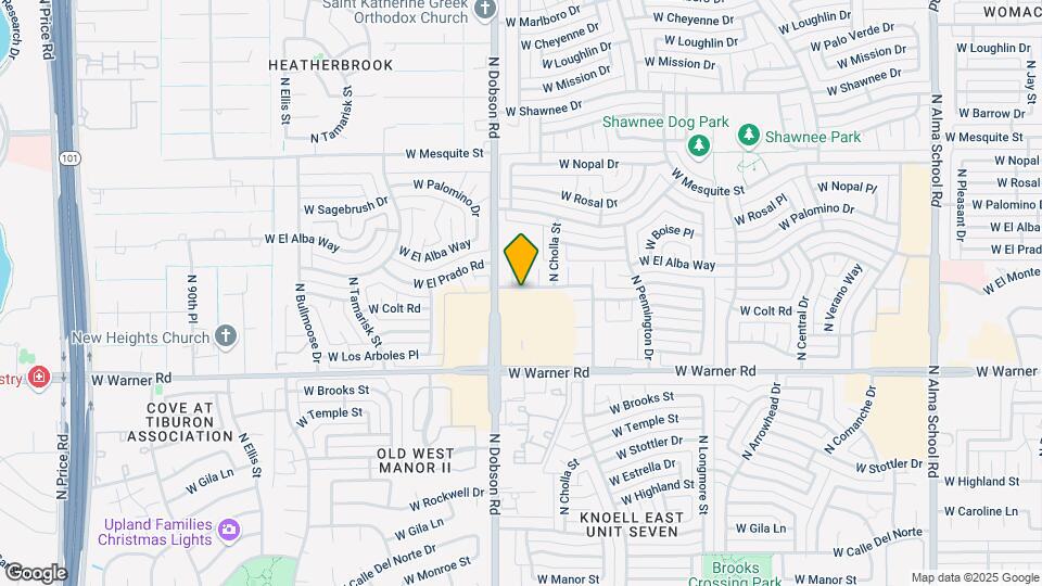 1843 W El Monte Pl Map and Location Details