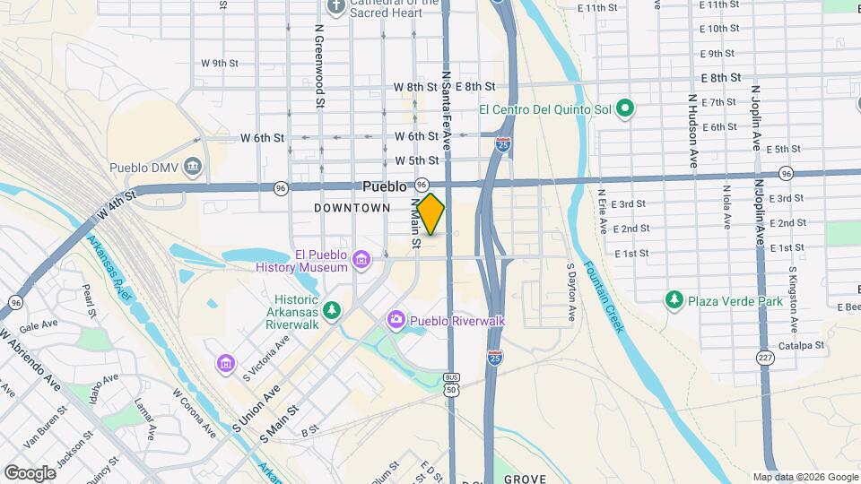 110 W 2nd St Map and Location Details