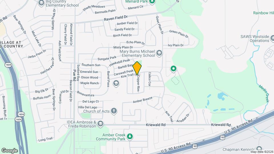 3415 Copper Rim Map and Location Details