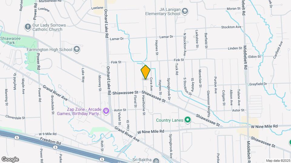 23096 Hawthorne St Map and Location Details