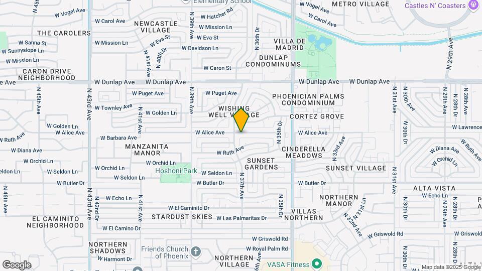 3661 W Alice Ave Map and Location Details