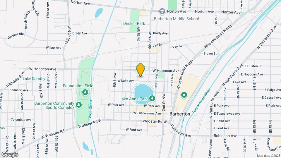 583 W Lake Ave Map and Location Details