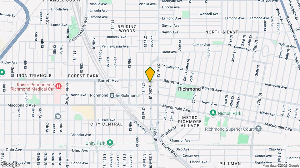459 22nd St Map and Location Details