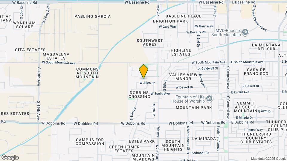 826 W Allen St Map and Location Details