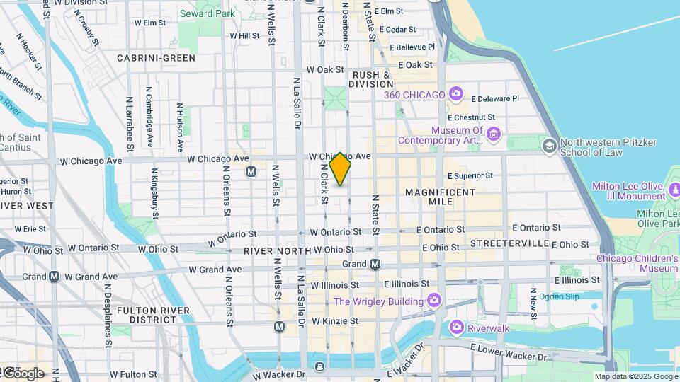 56 W Huron St Map and Location Details