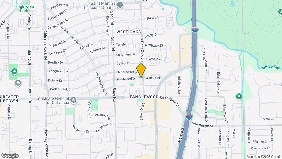 5007 Cedar Creek Dr Map and Location Details