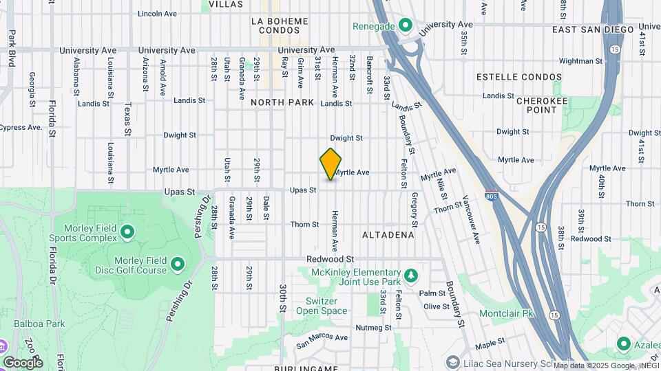3412 Herman Ave Map and Location Details