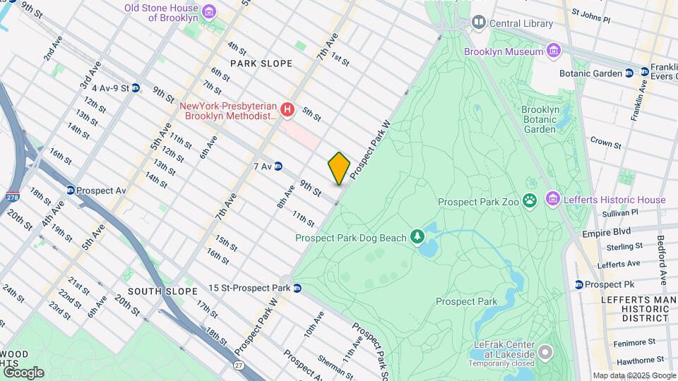 133 Prospect Park W Map and Location Details