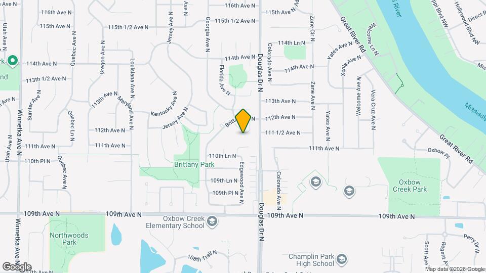 11113 Edgewood Cir N Map and Location Details